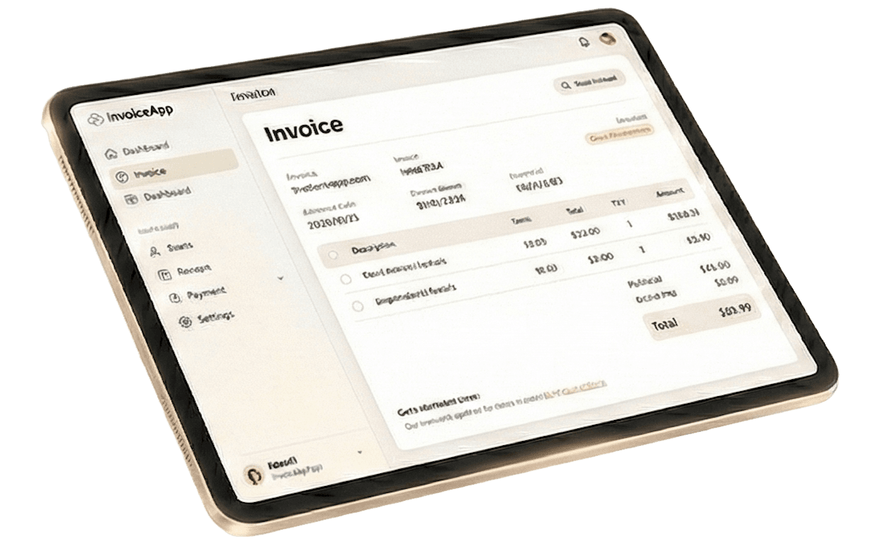 Invoice Application Interface
